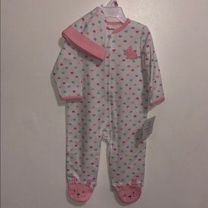 Bunny onesie pajama with hat